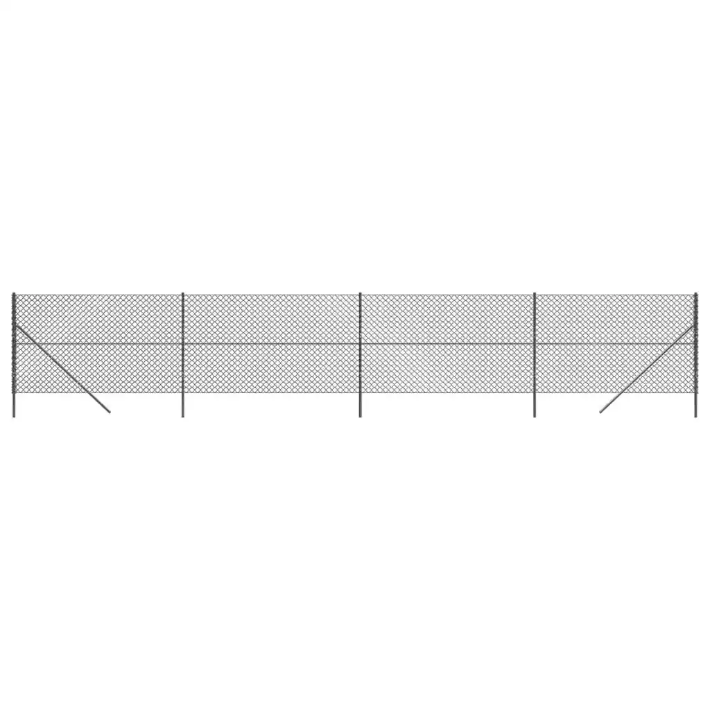 Chain Link Fence Anthracite 1.8x10 m 153957