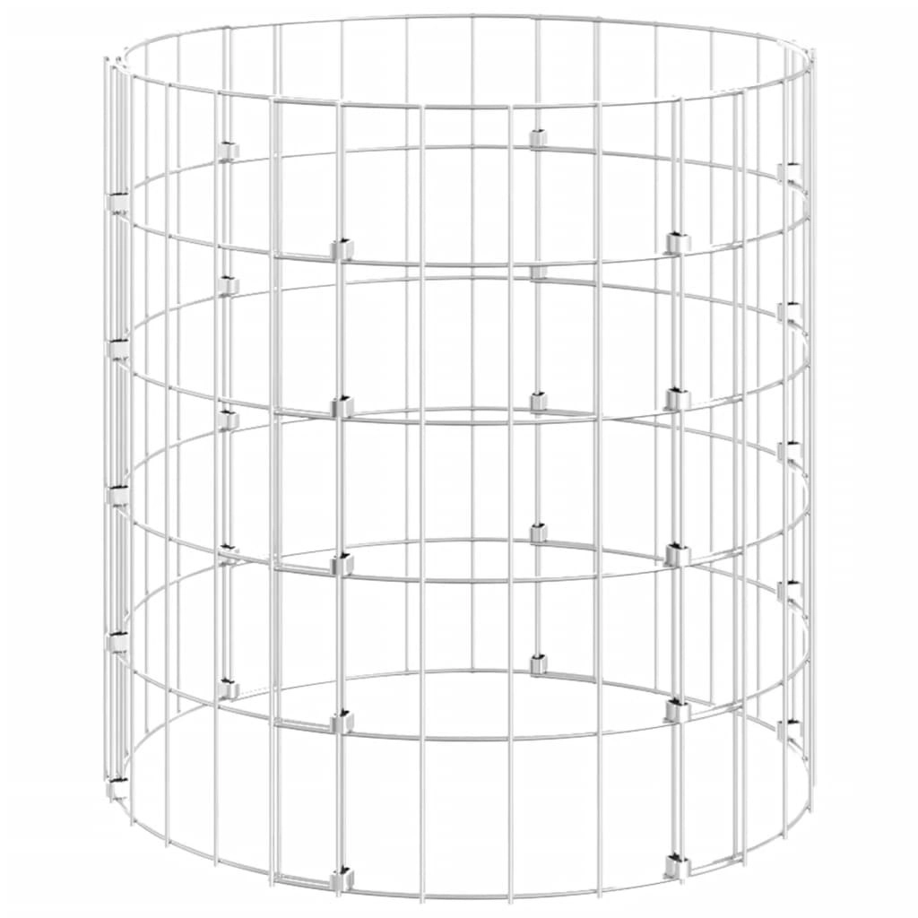 Circular Gabion Pole Galvanised Steel Ø50x50 cm 152015