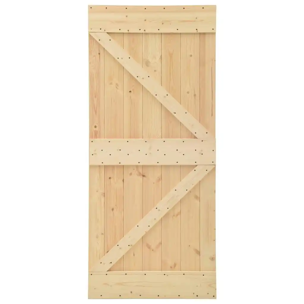 Door 100x210 cm Solid Pine Wood 289109