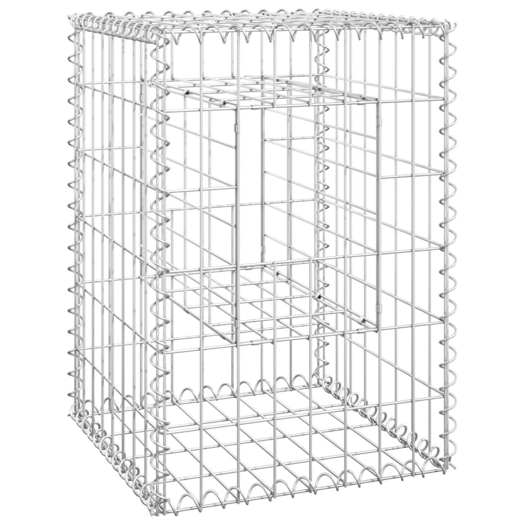 Gabion Basket Post 40x40x60 cm Iron 151258