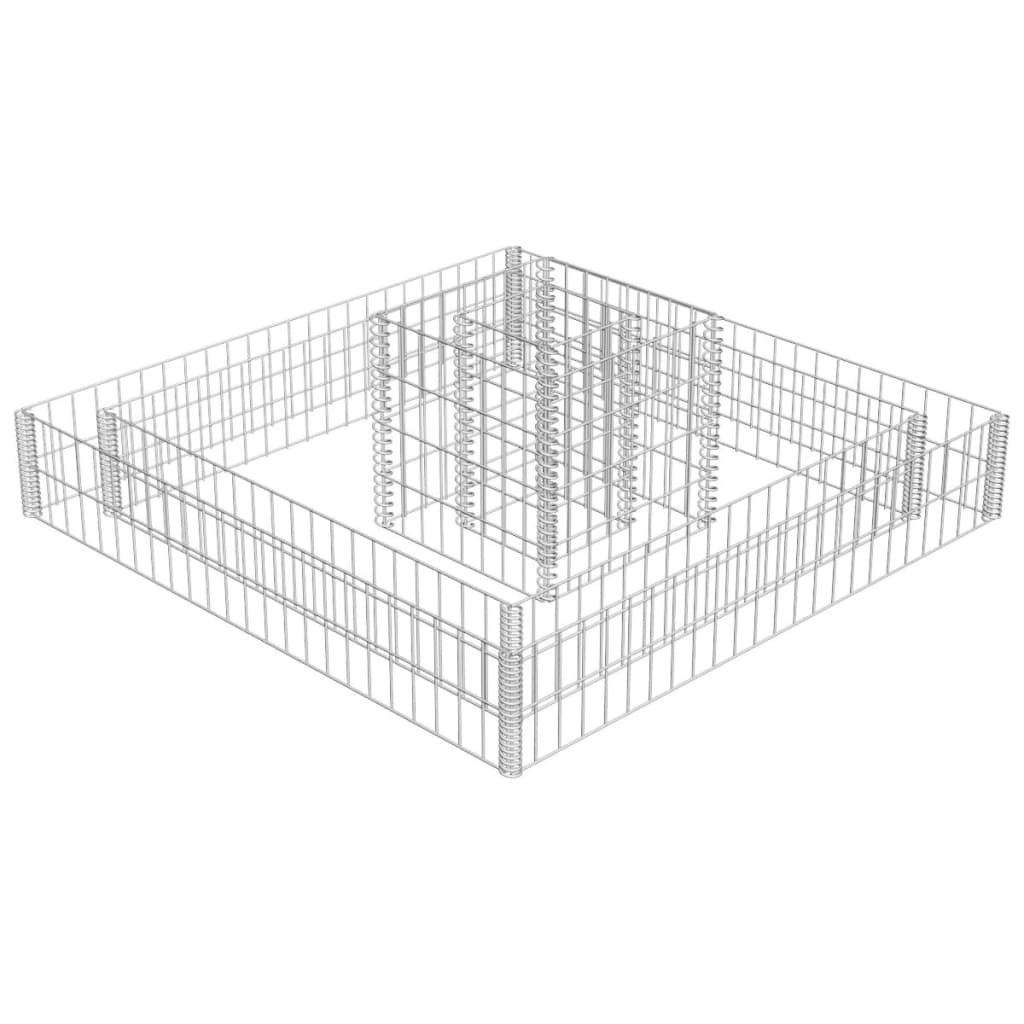 Gabion Planter Galvanised Steel 120x120x20 141625