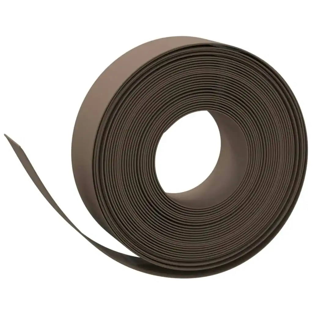 Garden Edging Brown 10 m 15 cm Polyethylene 154398