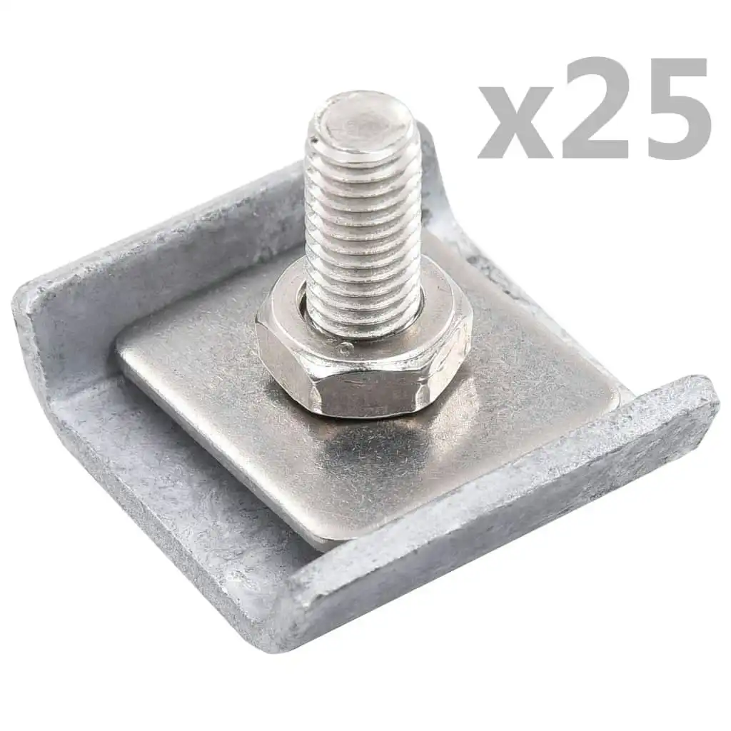 Grid Mat Connector 25 Sets Silver 144500