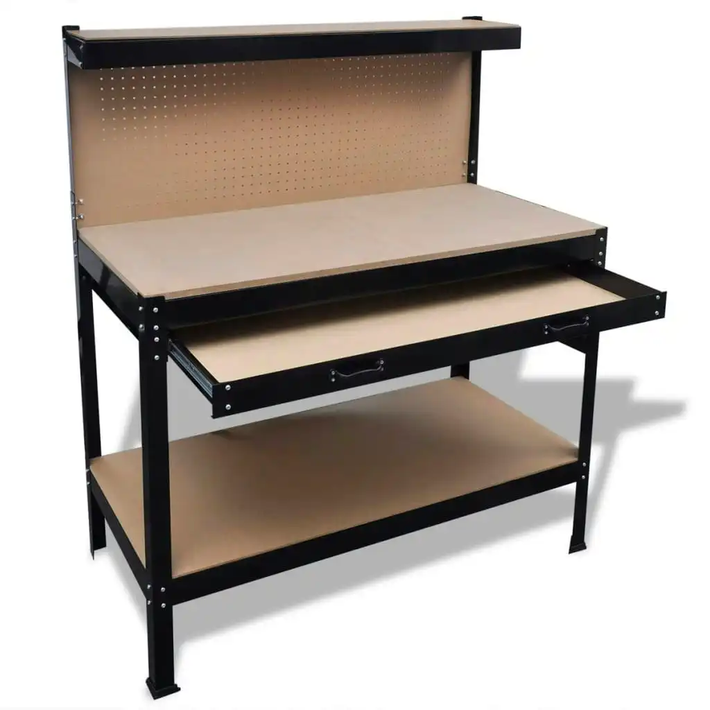 Workbench with Pegboard and Drawer 141769