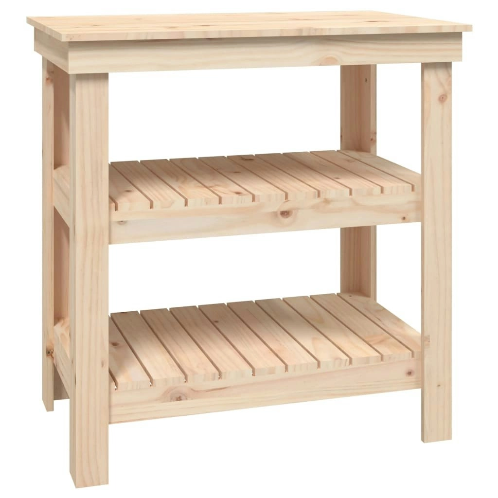 Work Bench 78.5x50x80 cm Solid Wood Pine 823639