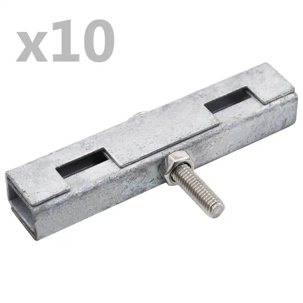 Garden U Mat Connector 10 Sets Silver 144497