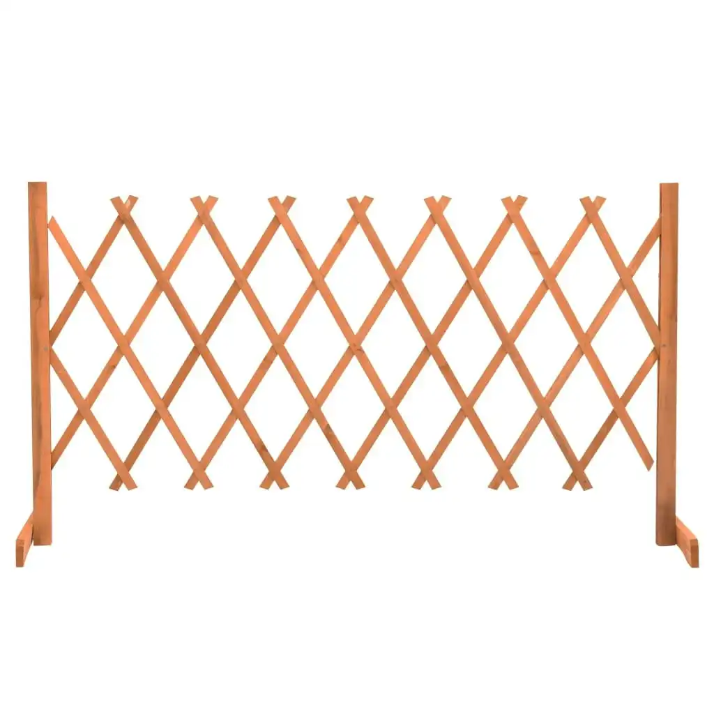 Garden Trellis Fence Orange 150x80 cm Solid Firwood 314826