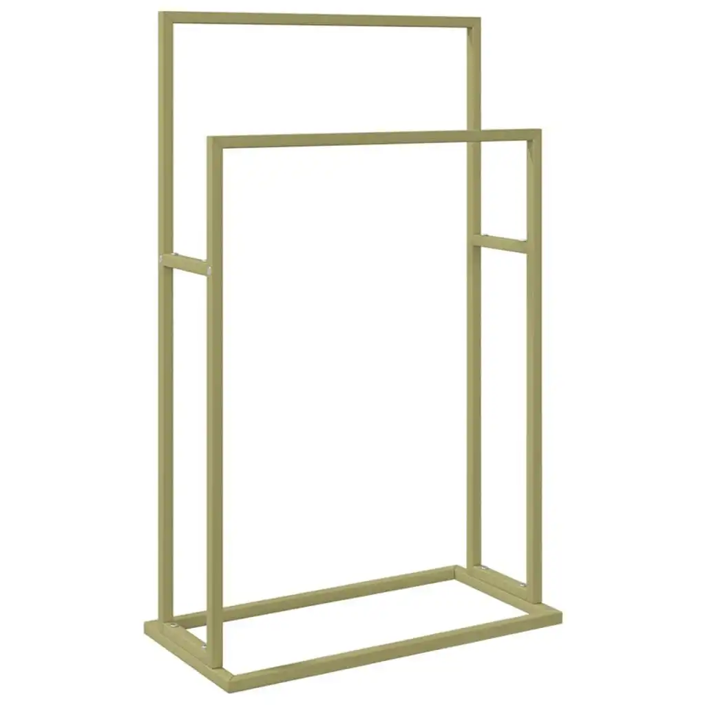 Freestanding Towel Rack Gold 48x24x78.5 cm Iron 343089