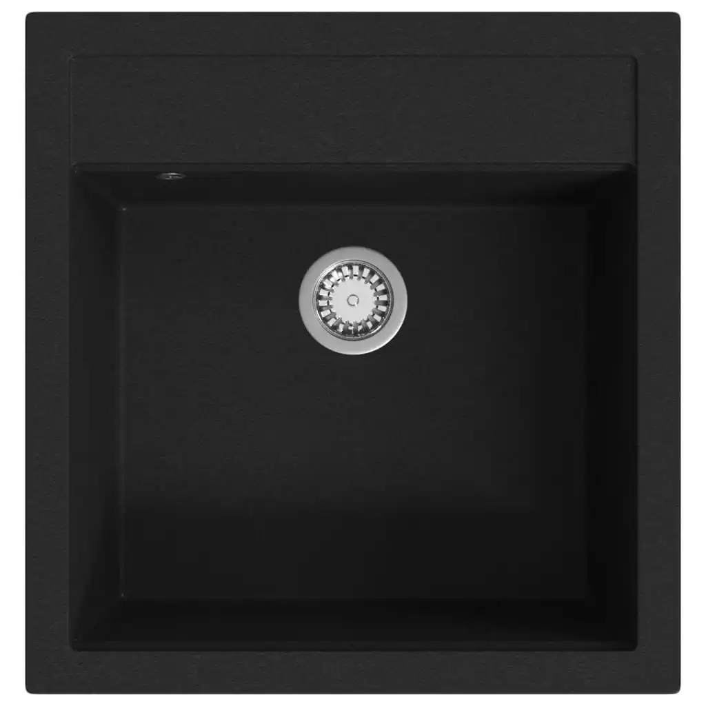 Granite Kitchen Sink Single Basin Black 145520