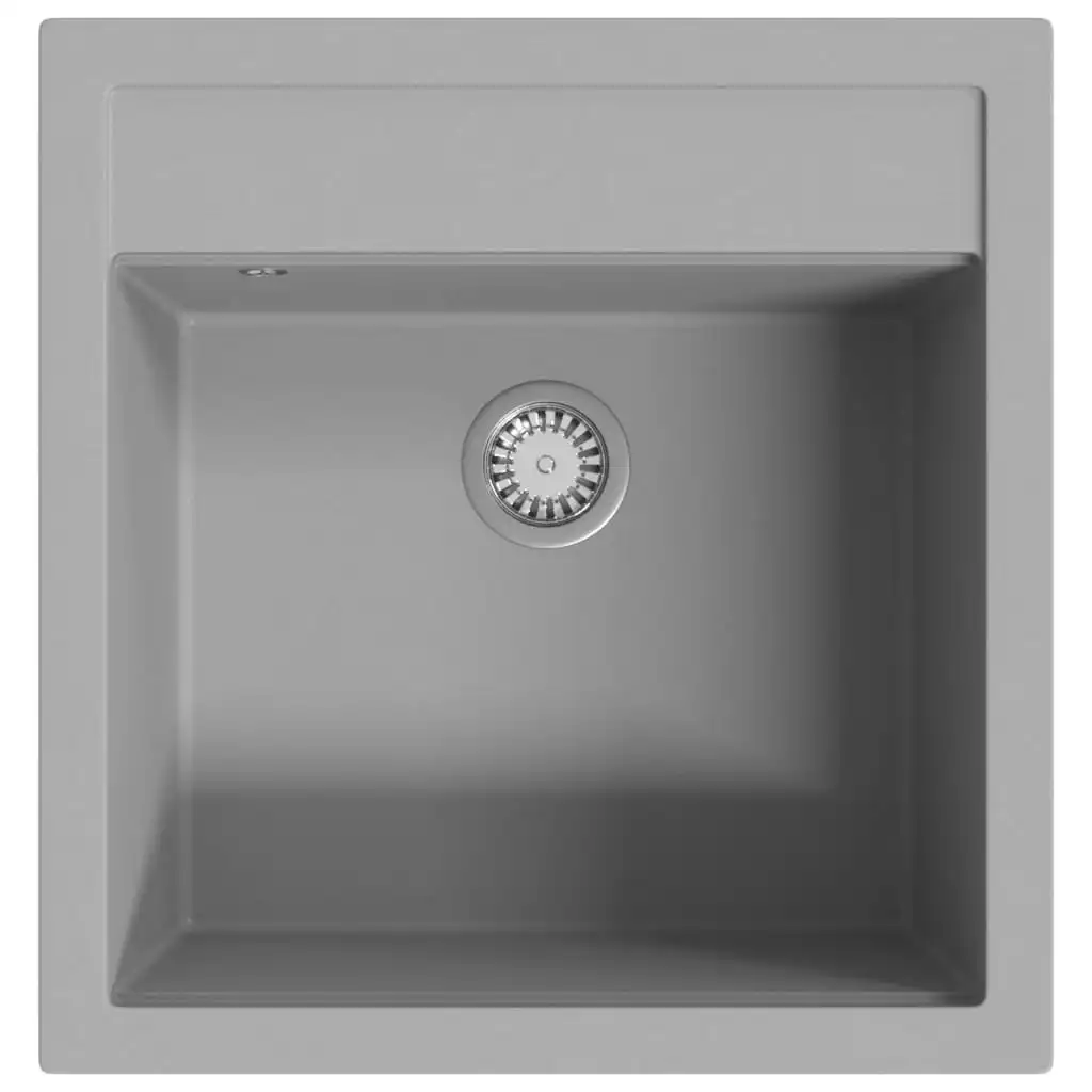 Granite Kitchen Sink Single Basin Grey 145521