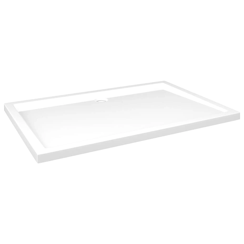 Rectangular ABS Shower Base Tray White 80x120 cm 148910