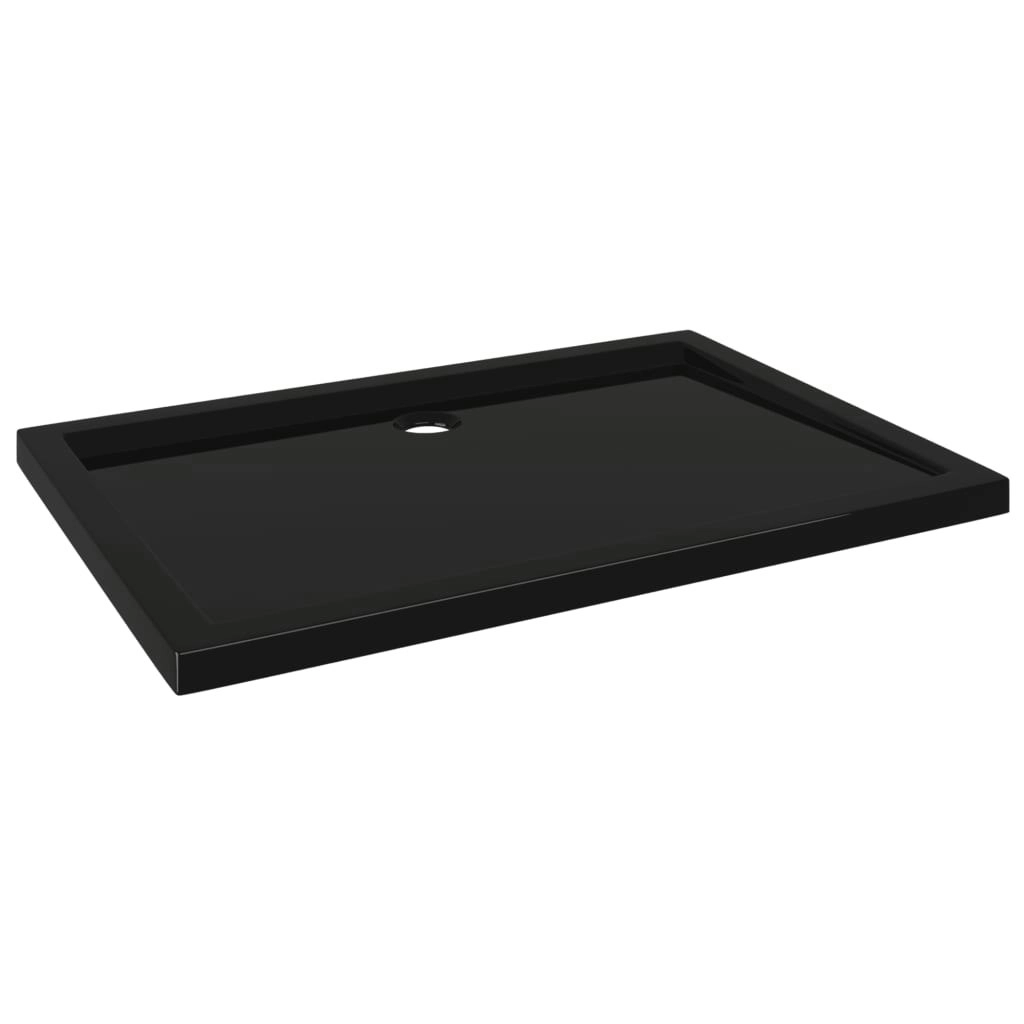 Rectangular ABS Shower Base Tray Black 70x100 cm 148915