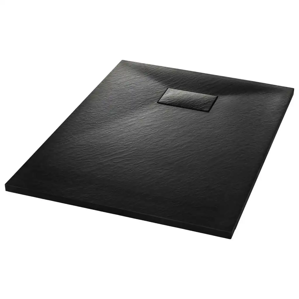 Shower Base Tray SMC Black 100x70 cm 144780