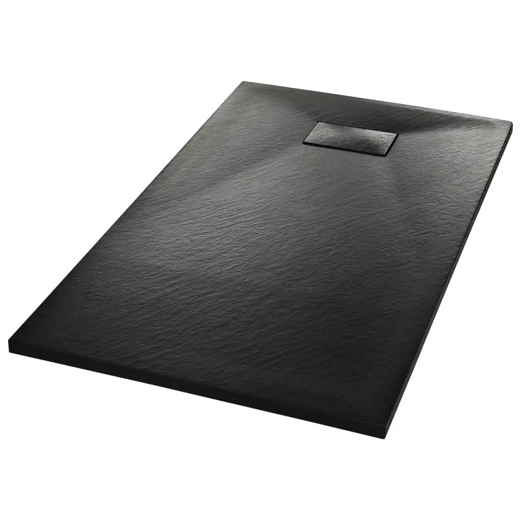 Shower Base Tray SMC Black 120x70 cm 144783