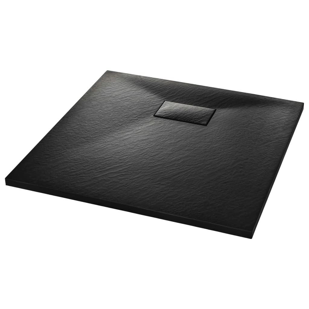 Shower Base Tray SMC Black 80x80 cm 144776