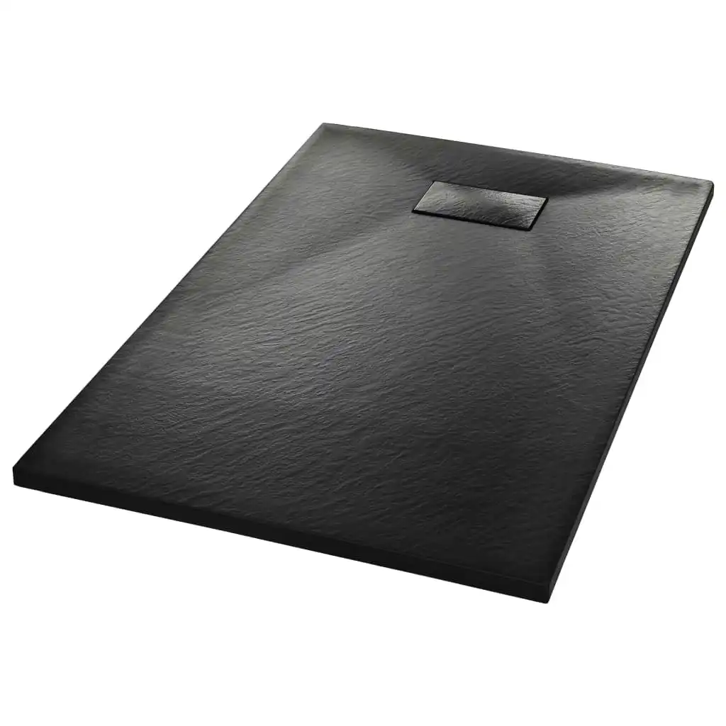 Shower Base Tray SMC Black 100x80 cm 144781