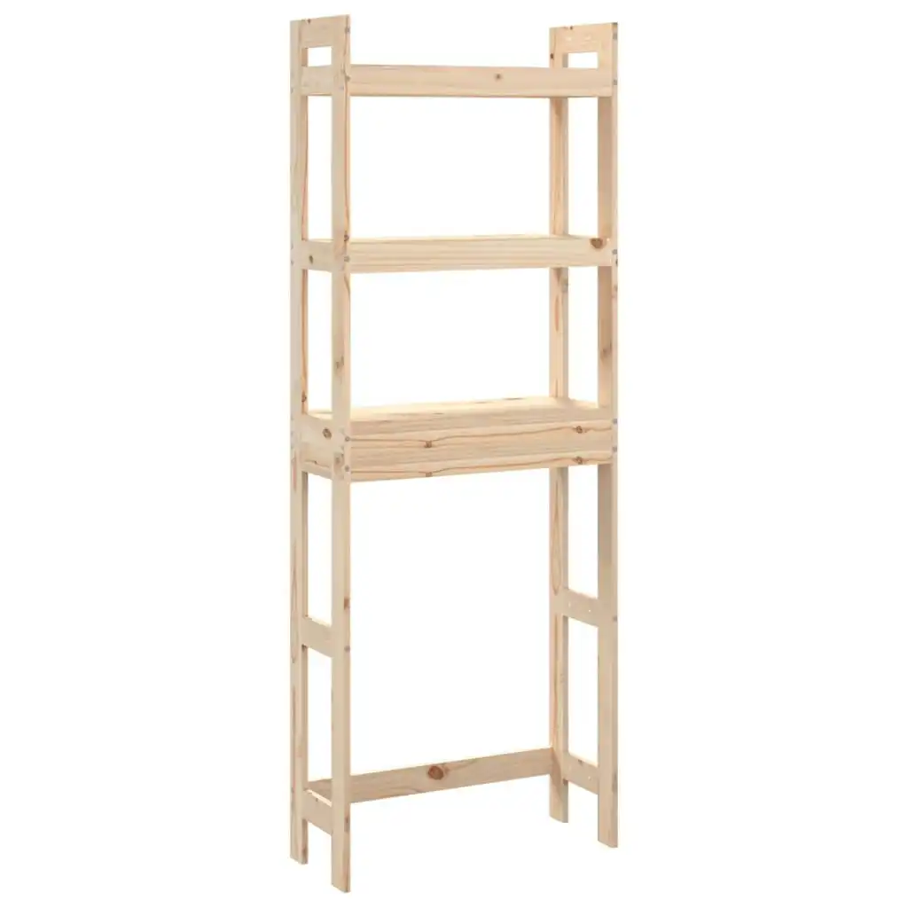 Toilet Rack 63x26x171 cm Solid Wood Pine 824658