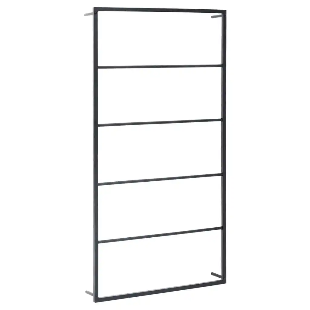 Towel Rack Black 60x10x116 cm Steel 336120