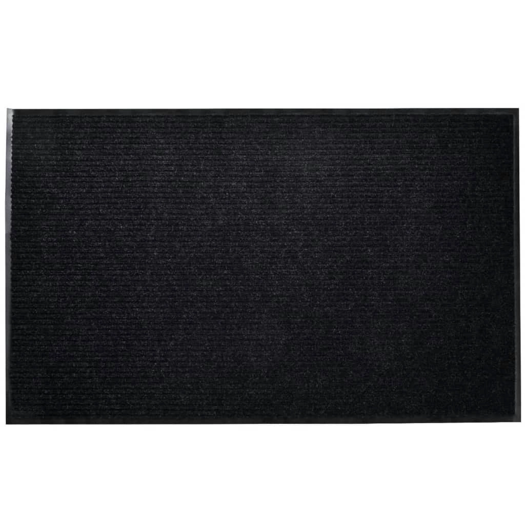 Black PVC Door Mat 120 x 180 cm 241267