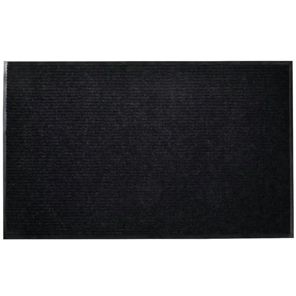 Black PVC Door Mat 90 x 60 cm 241264