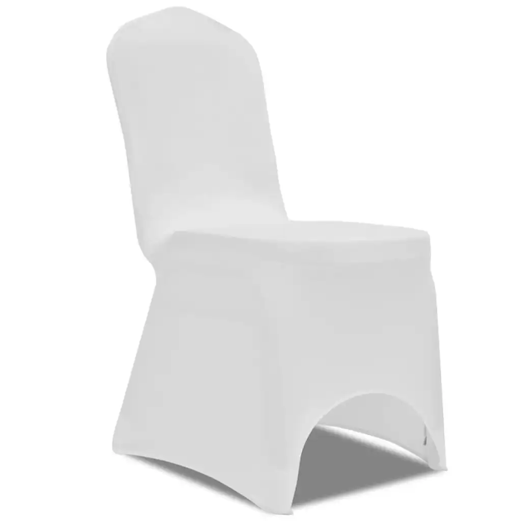 Chair Cover Stretch White 50 pcs 241196