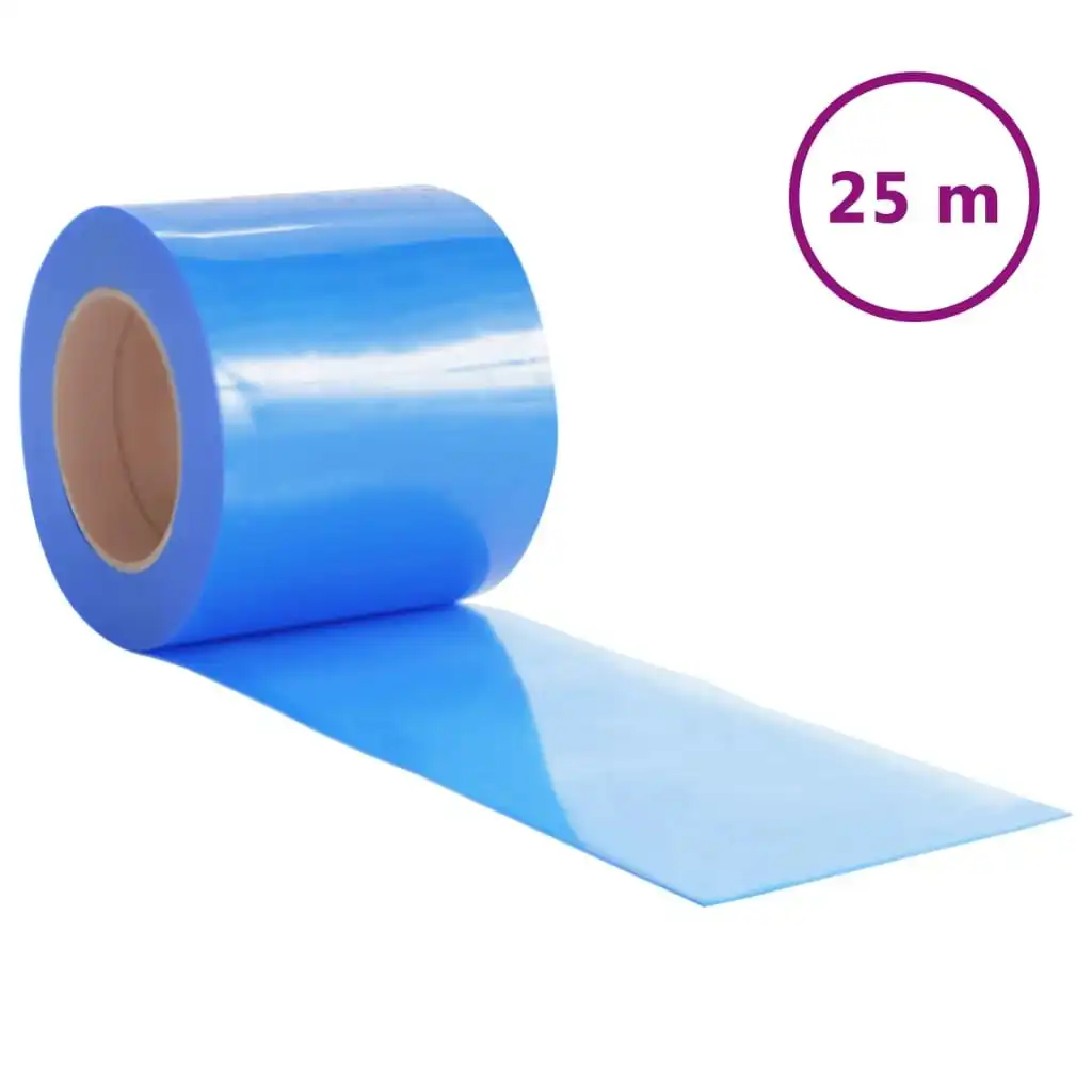 Door Curtain Blue 200 mmx1.6 mm 25 m PVC 153871