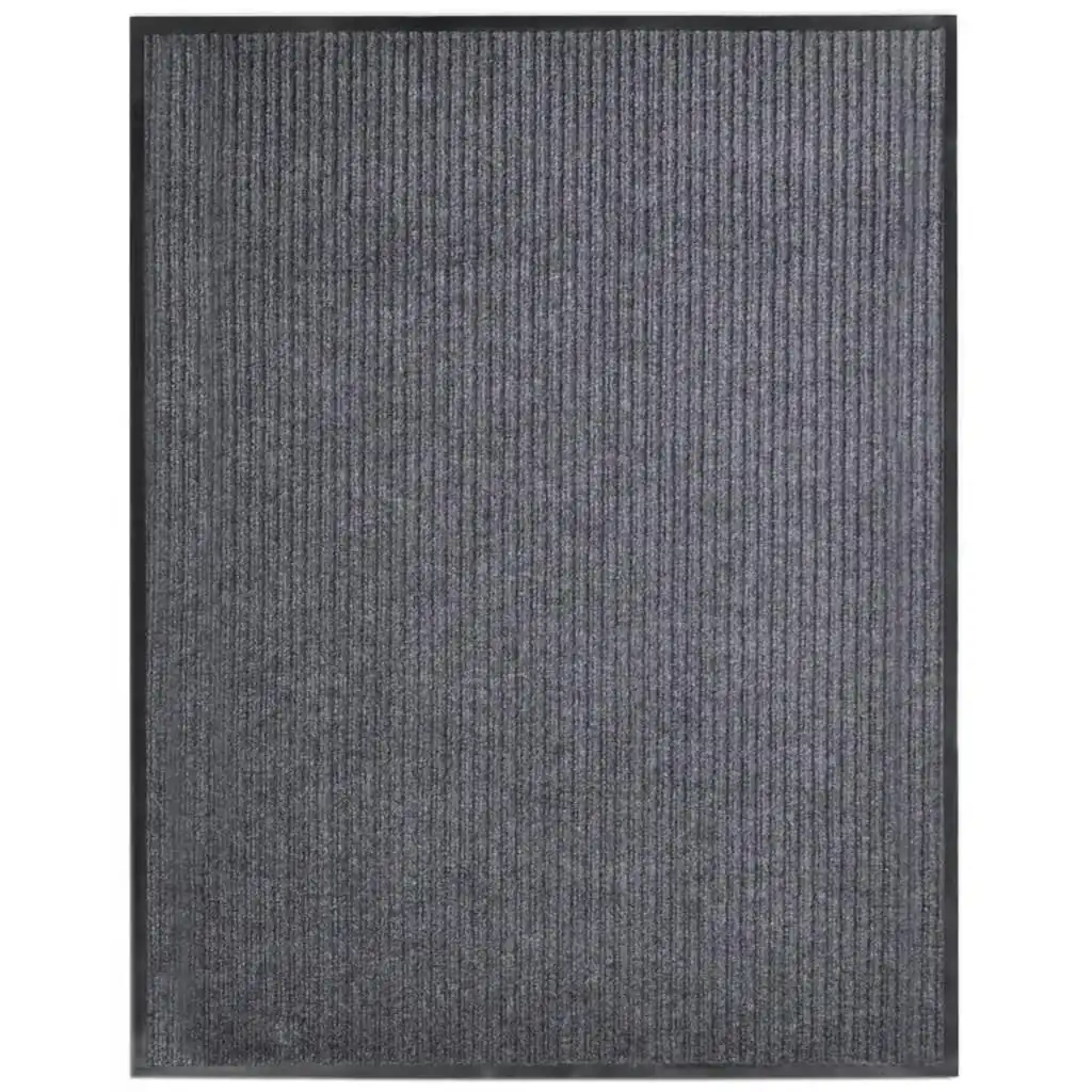 Door Mat Grey 117x220 cm PVC 287667