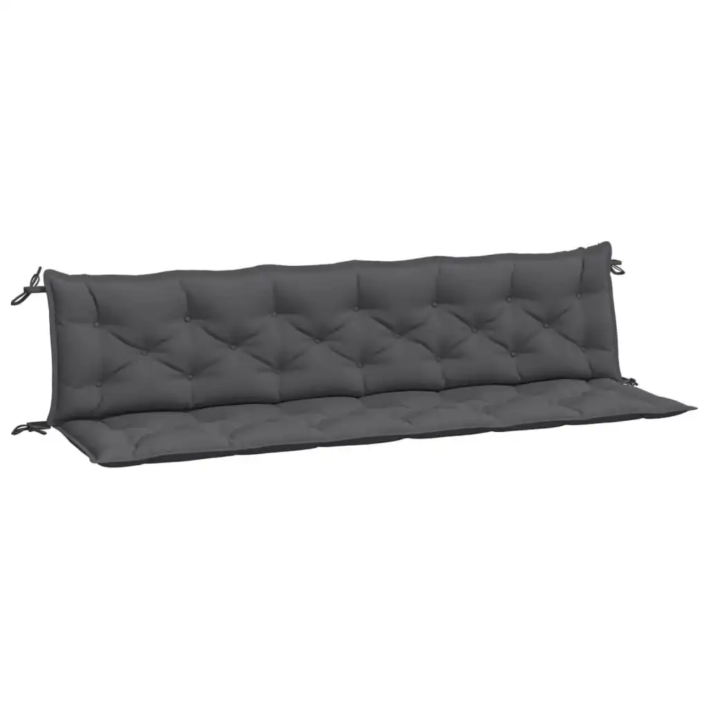 Garden Bench Cushions 2pcs Anthracite 200x50x7cm Oxford Fabric 361735