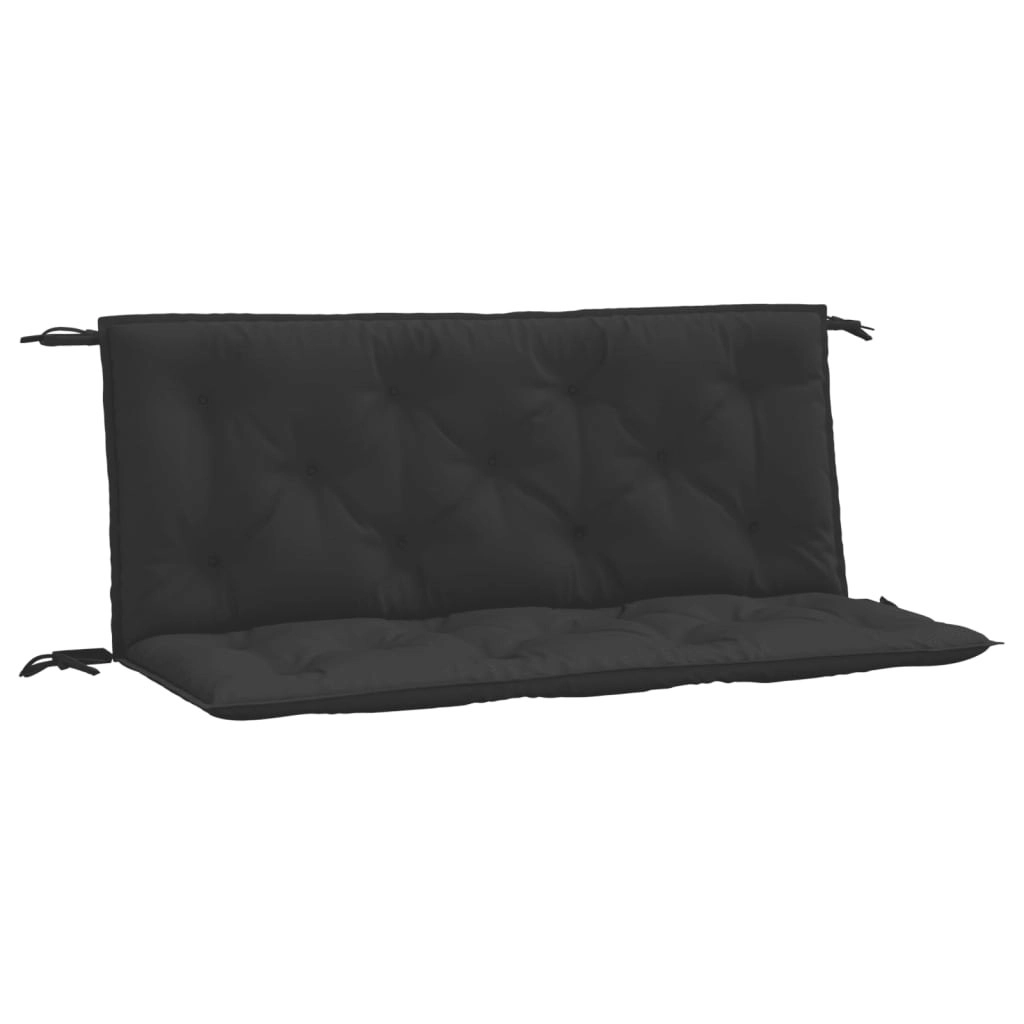 Garden Bench Cushions 2pcs Black 120x50x7cm Oxford Fabric 361685