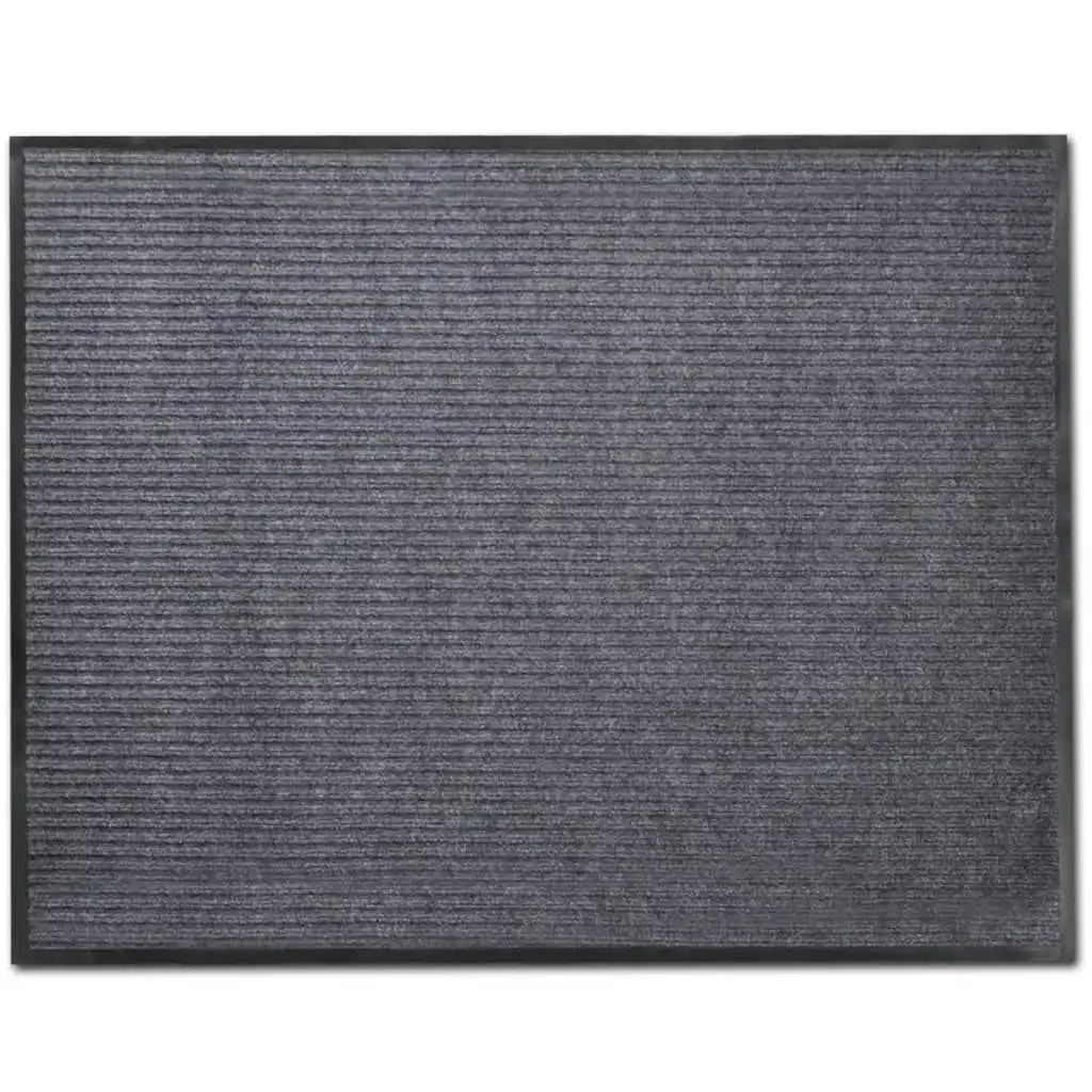 Grey PVC Door Mat 90 x 120 cm 241275