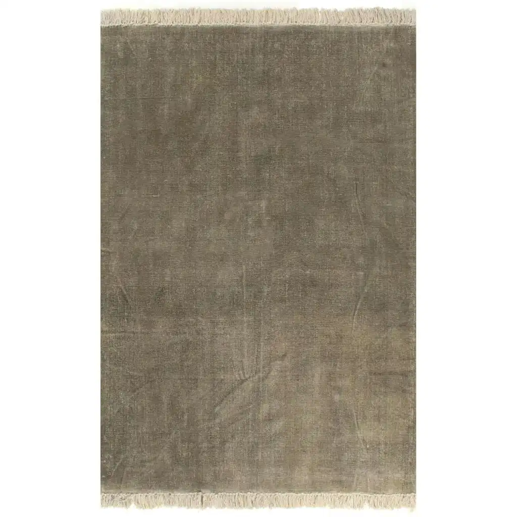 Kilim Rug Cotton 160x230 cm Taupe 246535