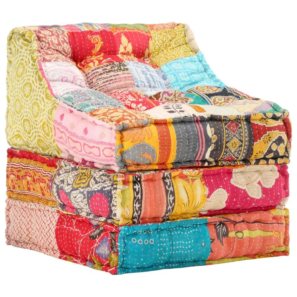 Modular Pouffe Patchwork Fabric 287712