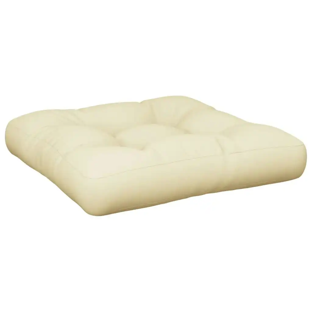 Pallet Cushion Cream 50x50x12 cm Fabric 314369