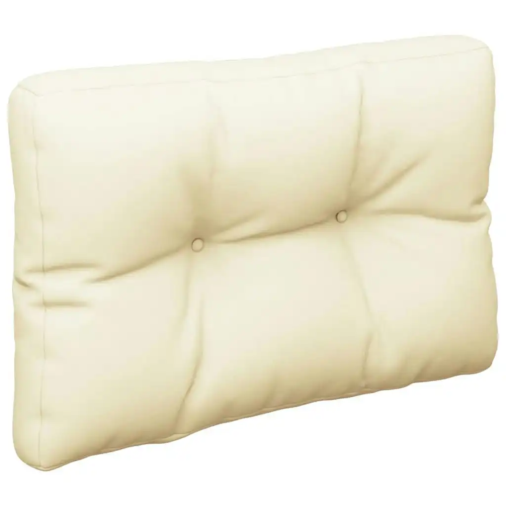 Pallet Cushion Cream 60x40x12 cm Fabric 314439