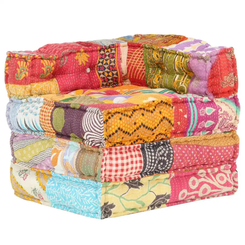 Modular Pouffe Patchwork Fabric 287697