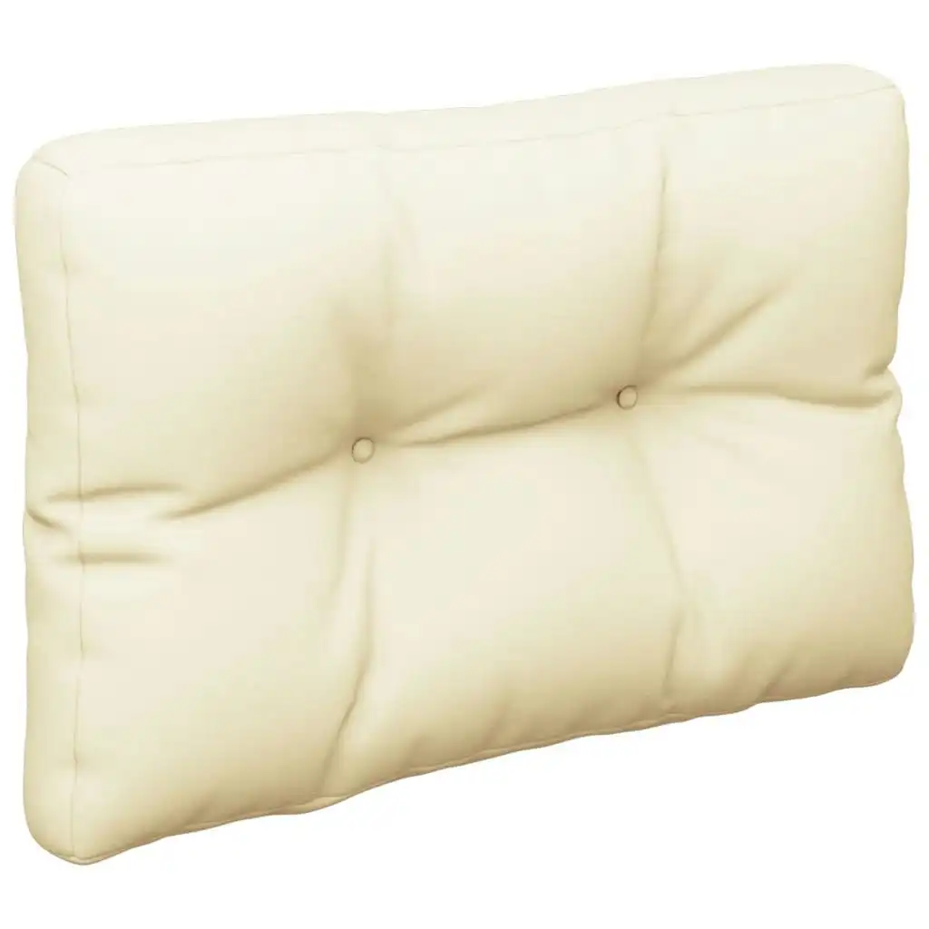 Pallet Cushion Cream 50x40x12 cm Fabric 314425