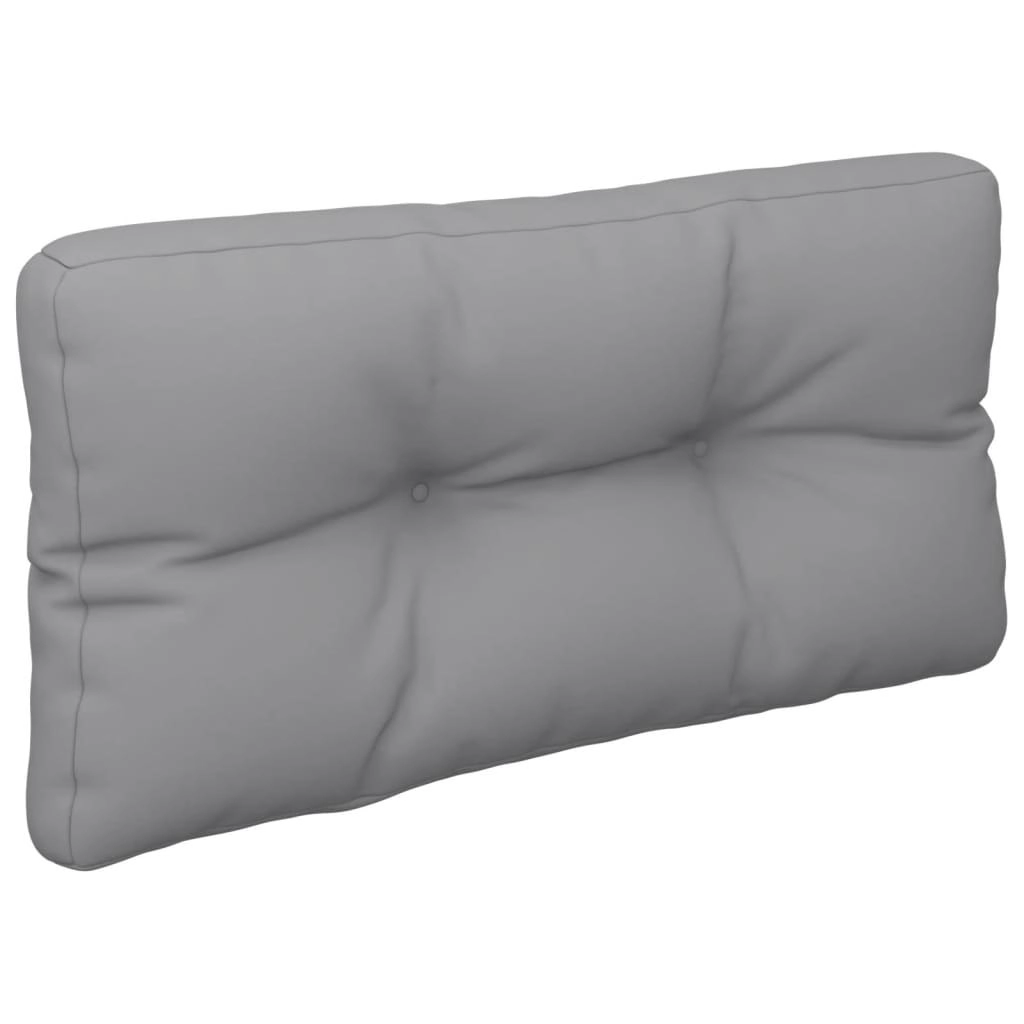 Pallet Cushion Grey 80x40x12 cm Fabric 314463