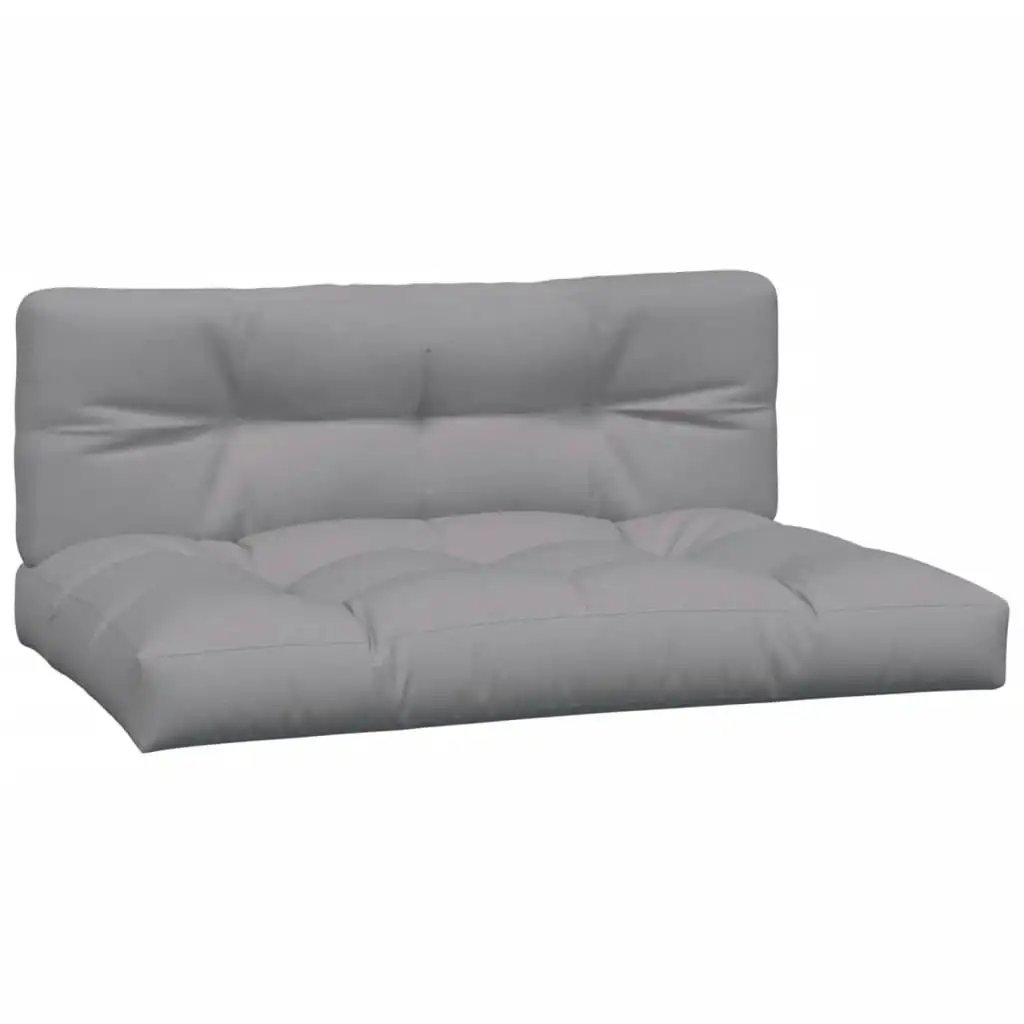 Pallet Cushions 2 pcs Grey Fabric 314544