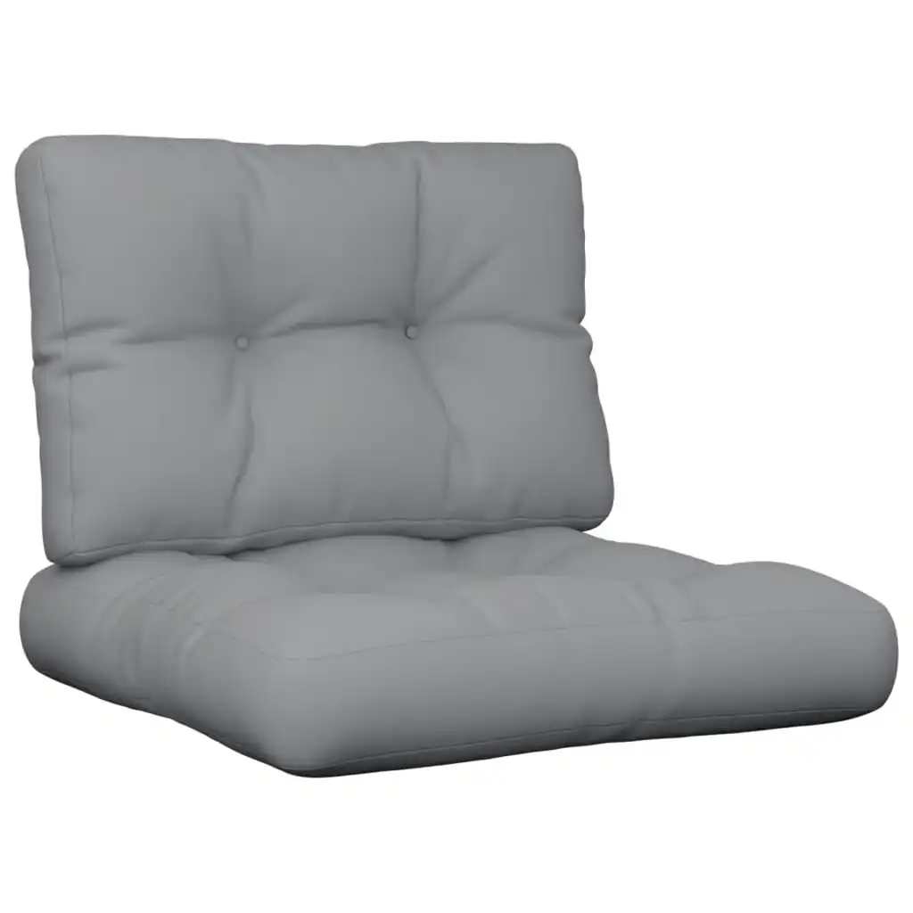 Pallet Cushions 2 pcs Grey Fabric 314499