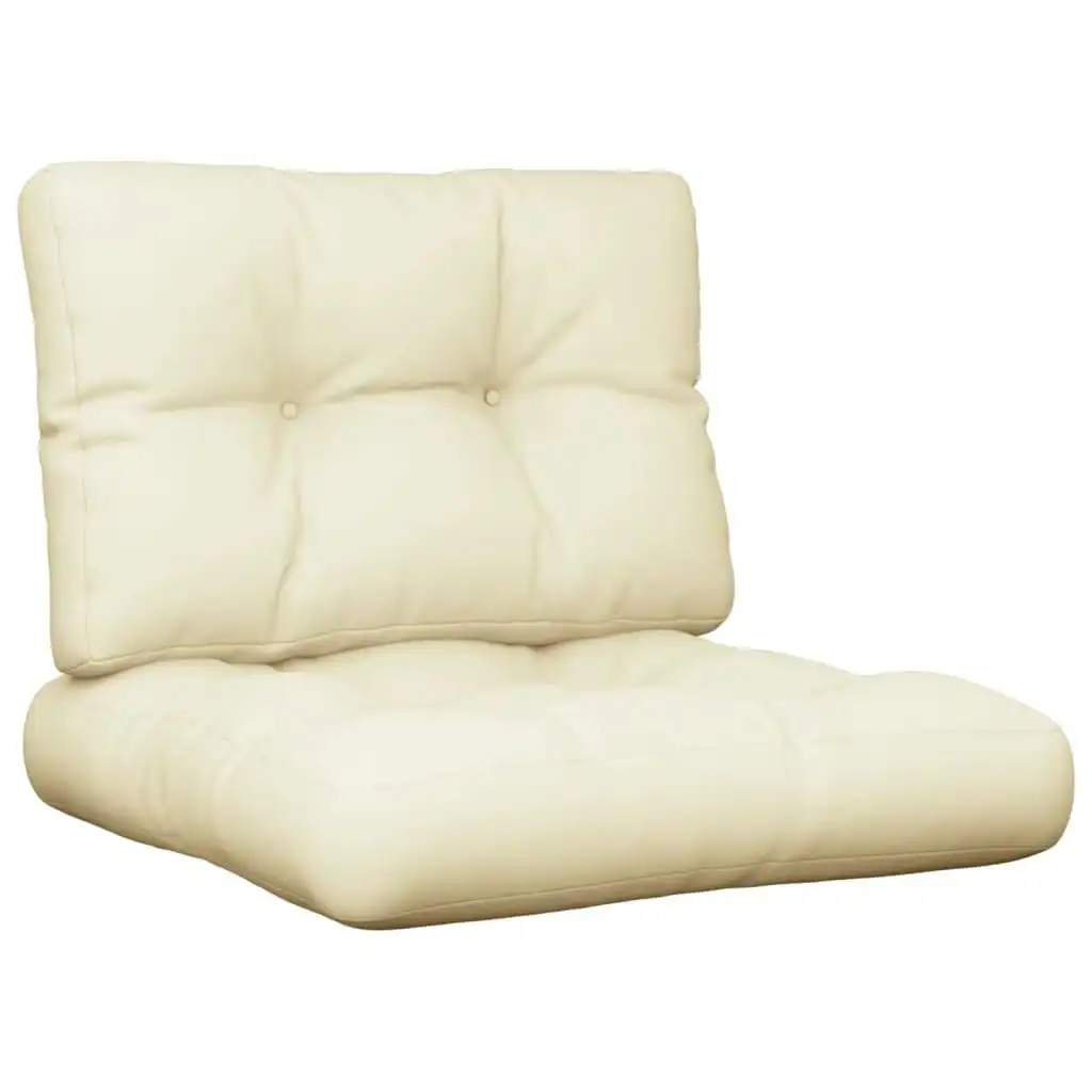 Pallet Cushions 2 pcs Cream Fabric 314485