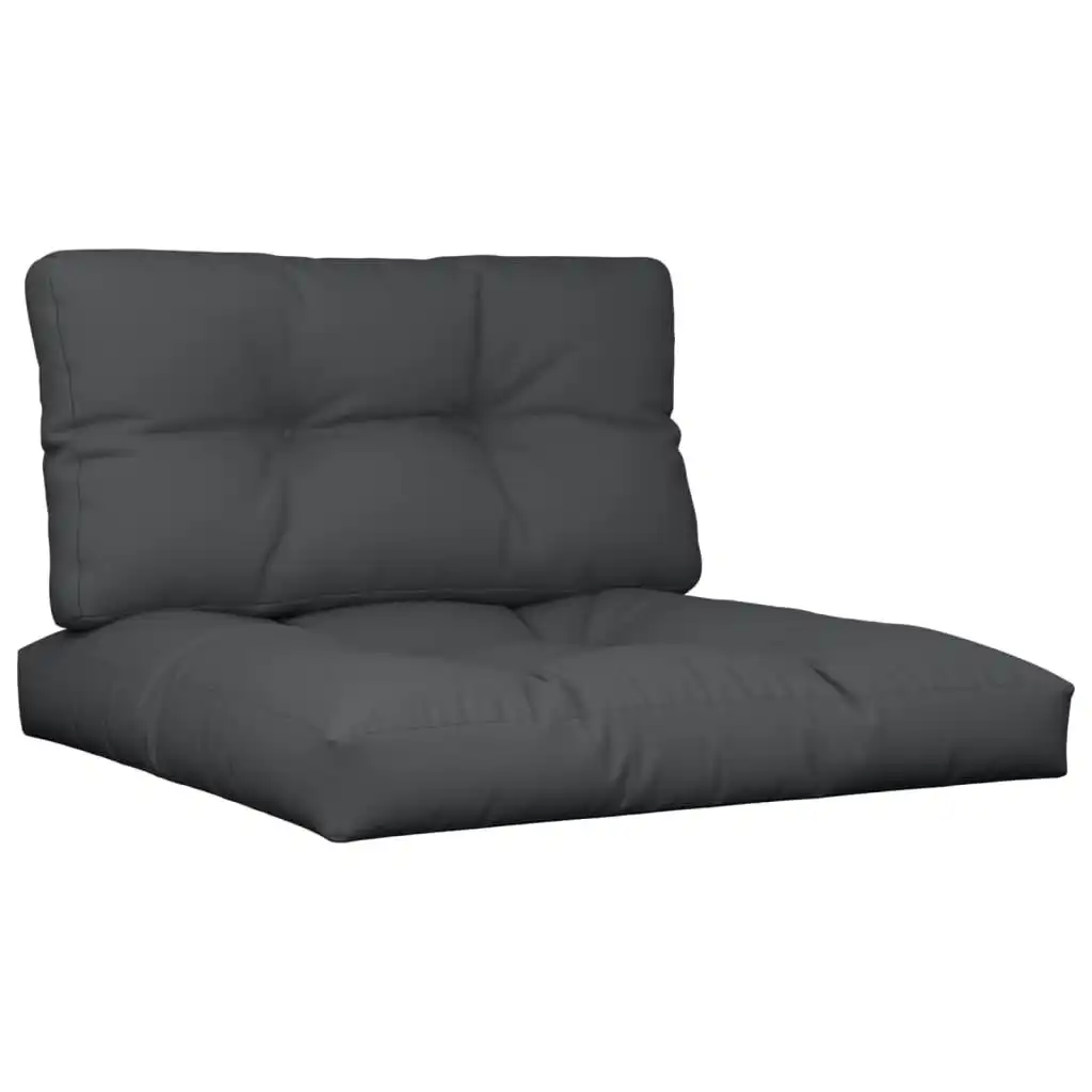 Pallet Cushions 2 pcs Black Fabric 314520