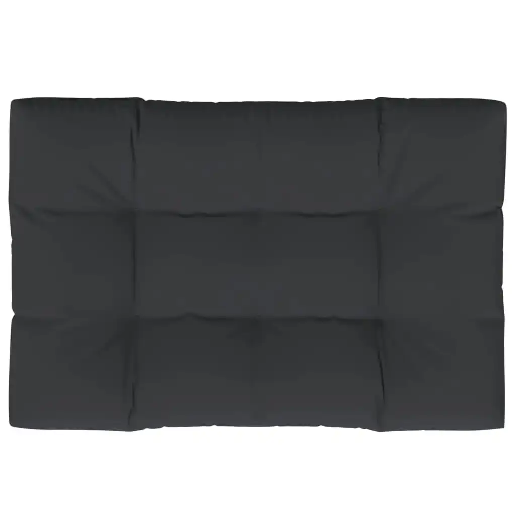 Pallet Cushion Black 120x80x12 cm Fabric 47502