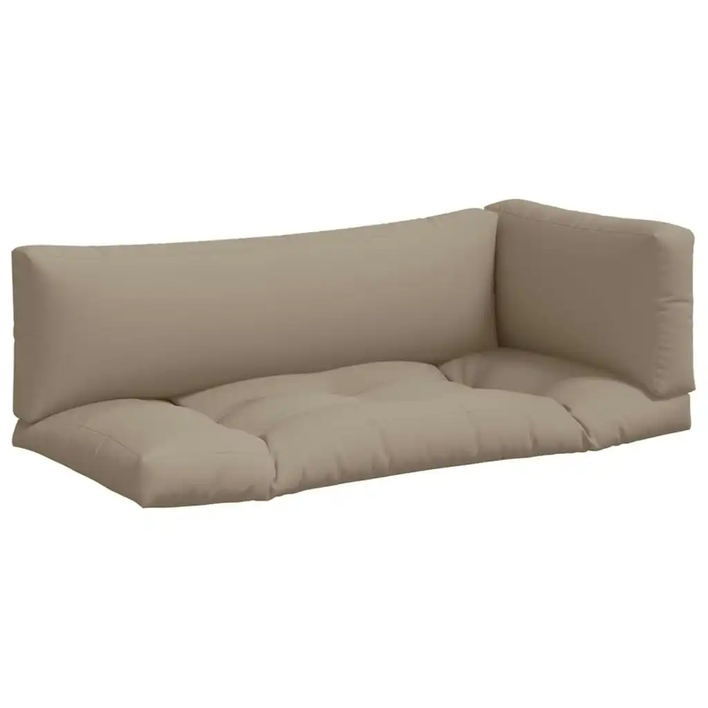 Pallet Cushions 3 pcs Taupe Fabric 314666