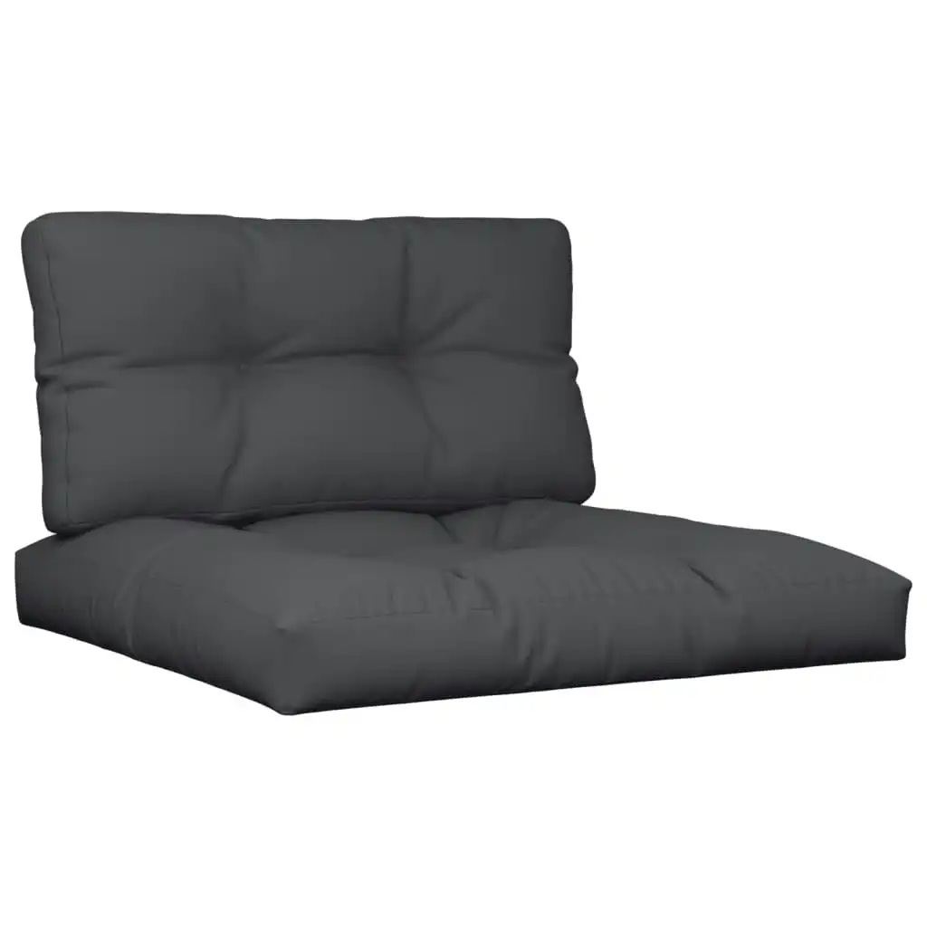 Pallet Cushions 2 pcs Black Fabric 314535