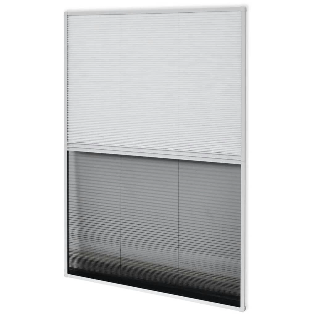 Plisse Insect Screen for Windows Aluminium 60x80 cm with Shade 142615