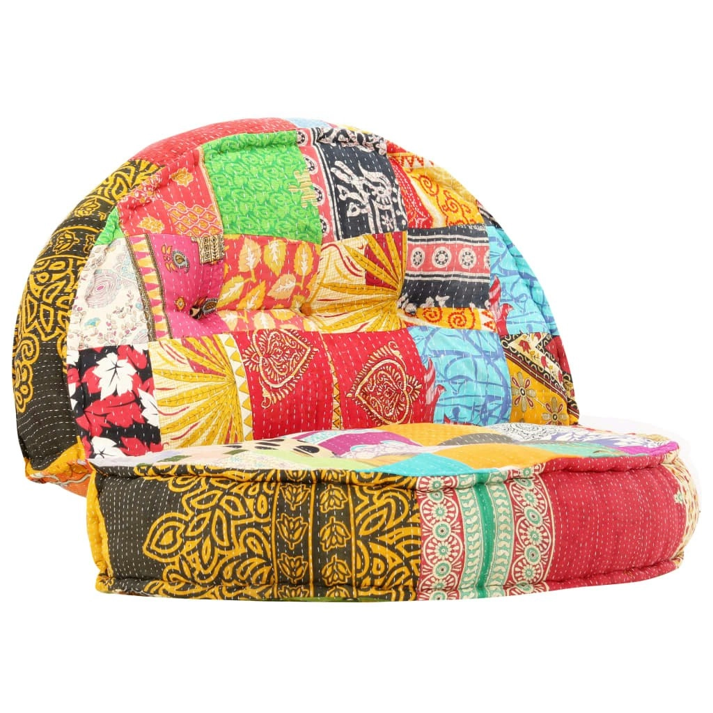 Pouffe 100x20 cm Patchwork Fabric 283787