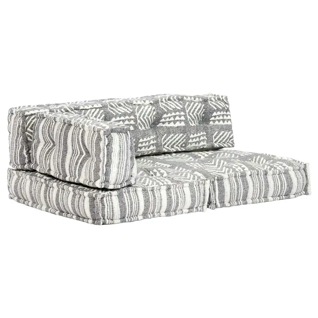 Pouffe Grey Stripe Fabric 249425