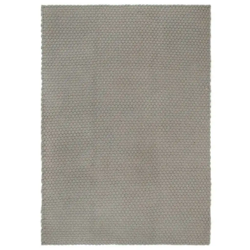 Rug Rectangular Grey 120x180 cm Cotton 345121