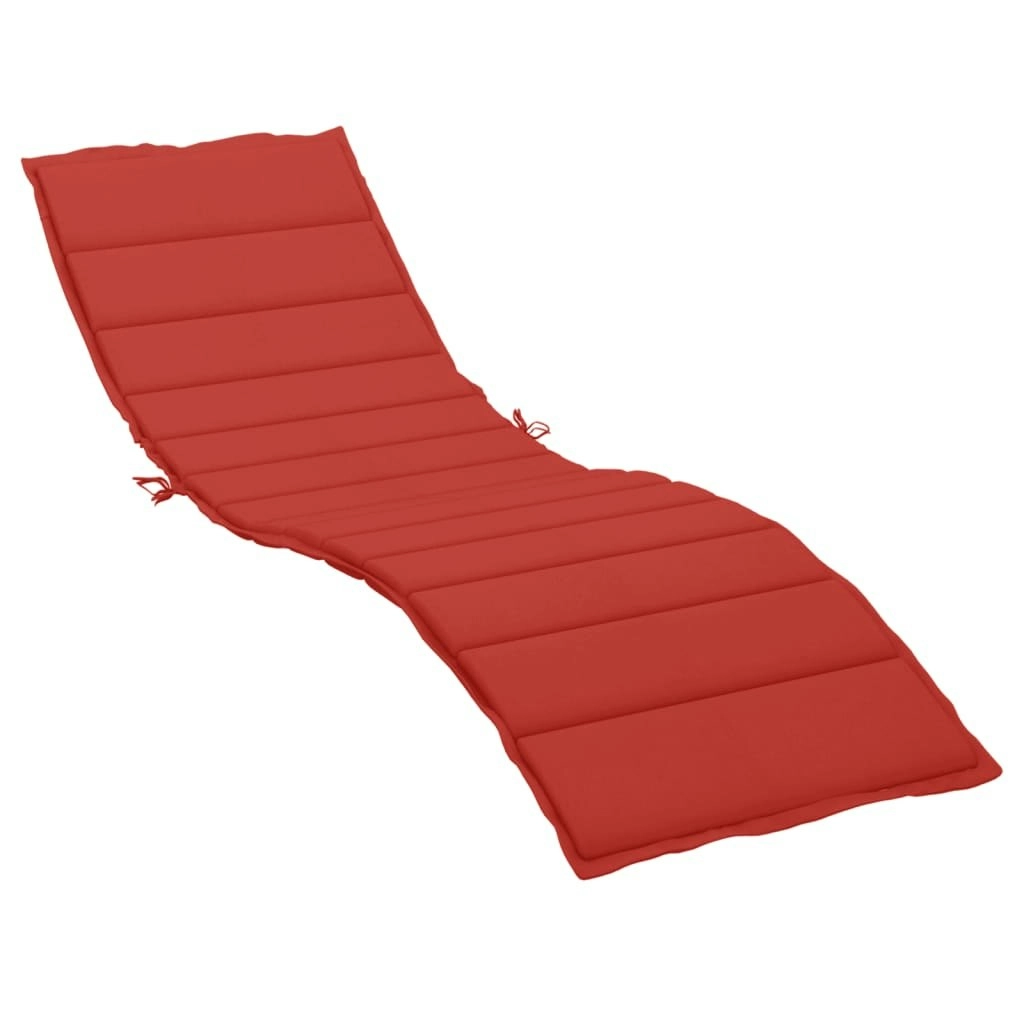 Sun Lounger Cushion Red 200x70x3cm Oxford Fabric 314224