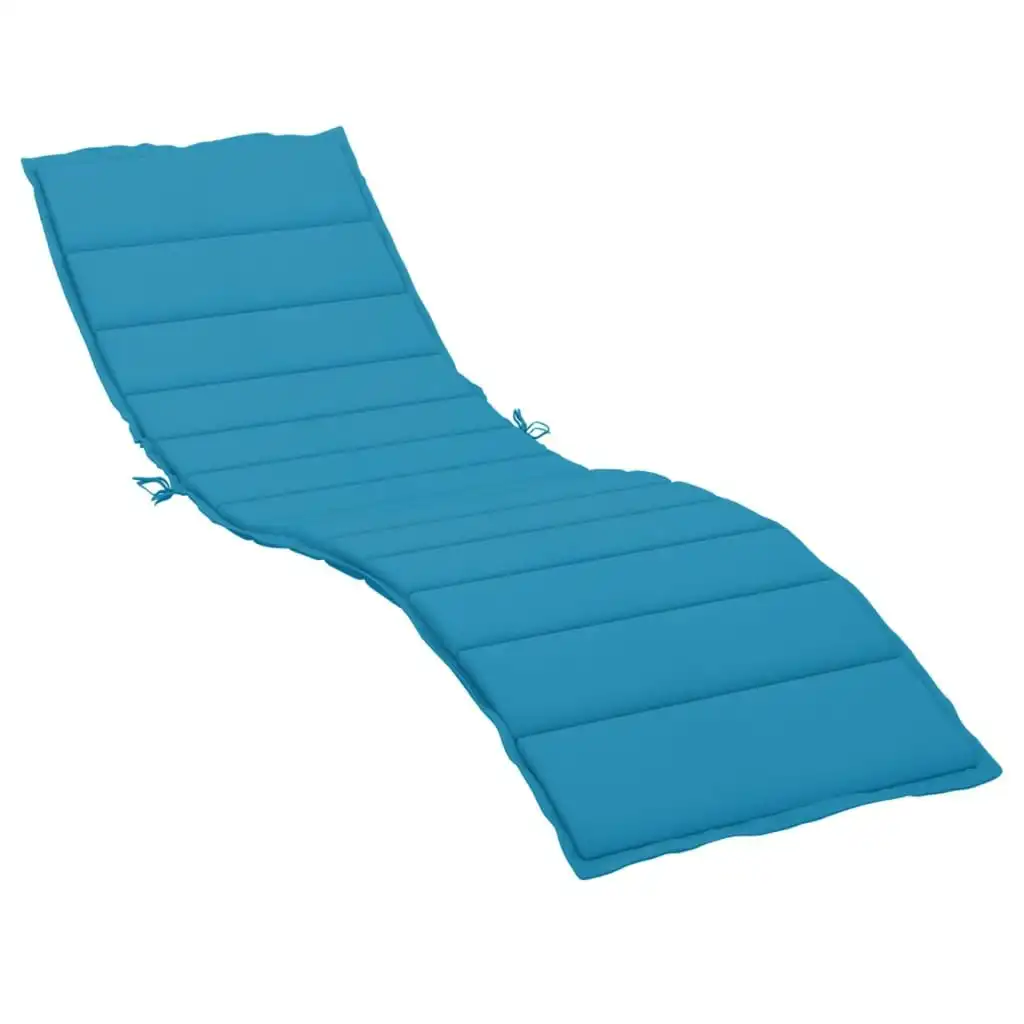 Sun Lounger Cushion Blue 200x70x3cm Oxford Fabric 314222